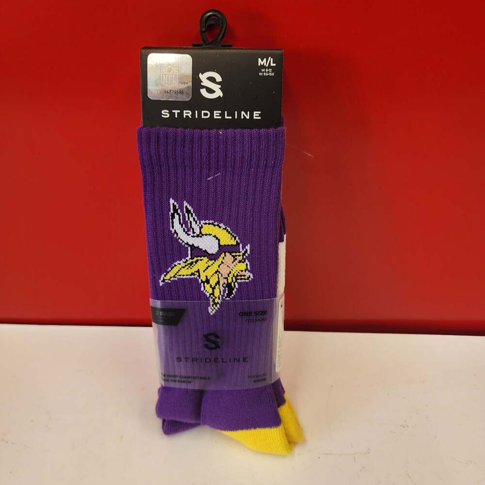 Minnesota Vikings Adult 2-Pack Crew Socks